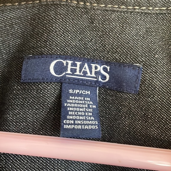 Chaps dark grey denim shirt dress - Picture 4 of 6